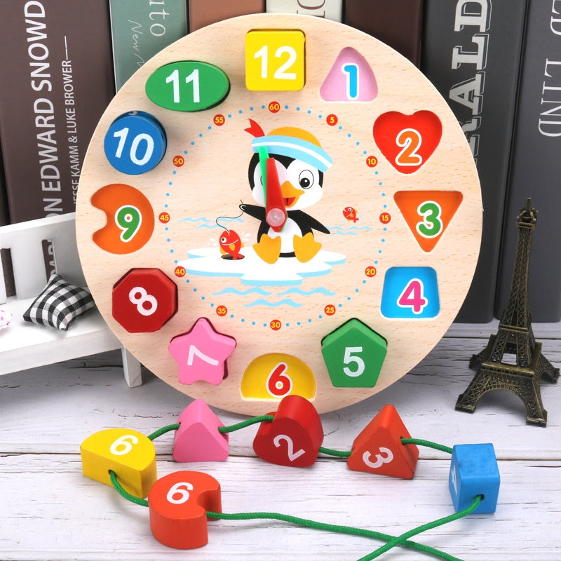 Penguin Clock Early Education Toy