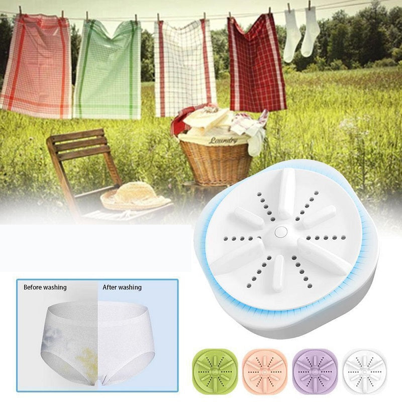 Mini Portable Turbo Washing Machine with Remote Control Switch